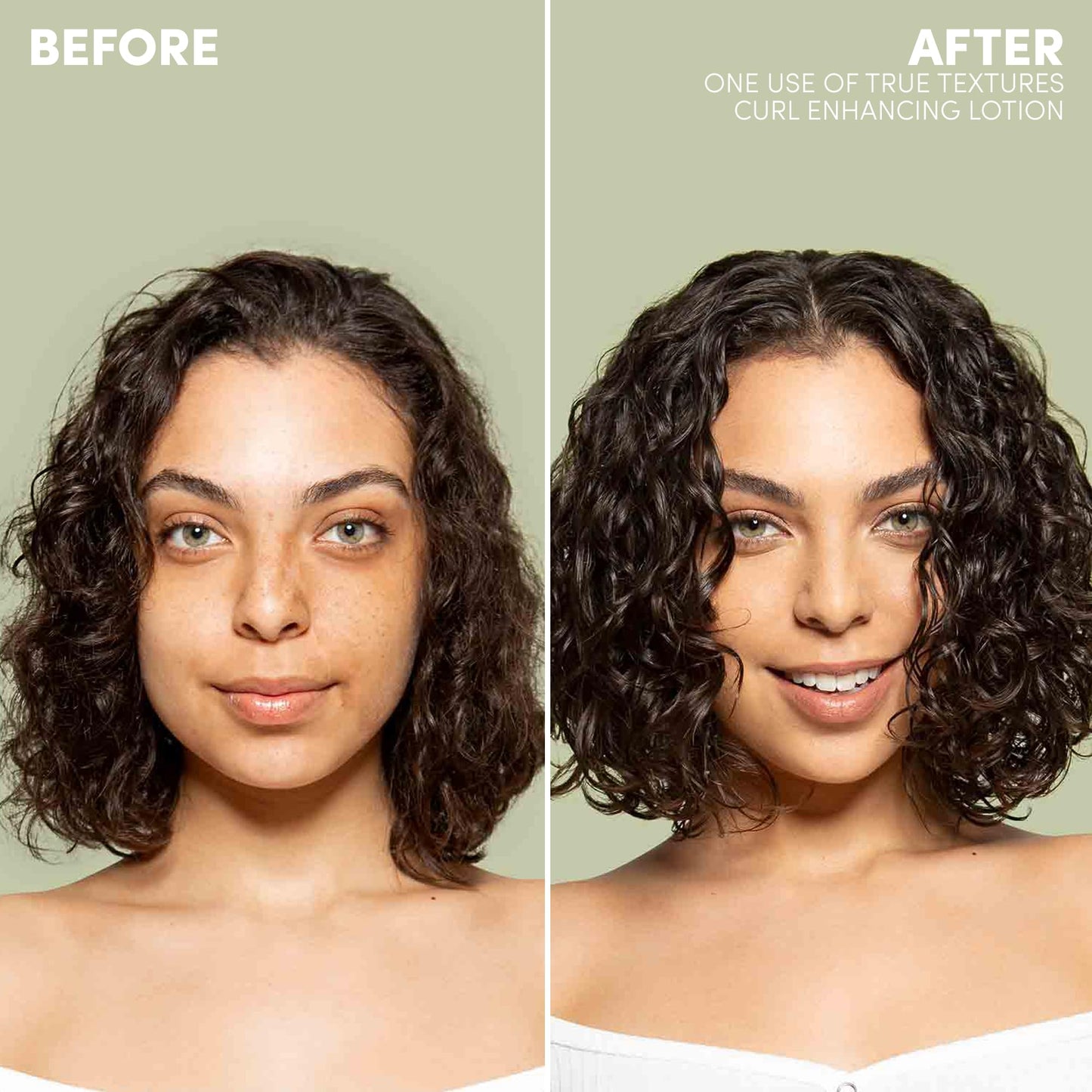 Mizani True Textures Curl Enhancing Lotion - Leave In Curl Cream for Curly Hair with Coconut Oil & Olive Oil, Frizz Control, Adds Hair Shine, No