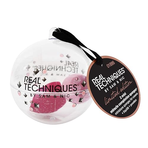 Real Techniques Mini Miracle Complexion Sponge Makeup Blender, Beauty Sponges, 2 Count