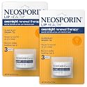 Neosporin Lip Health Overnight Renewal Therapy White Petrolatum Protectant and Moisturizer to Nourish & Repair Dryness, Helps Relieve, Prevent