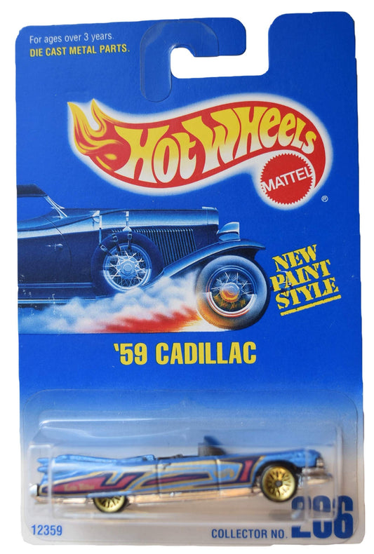Hot Wheels '59 Cadillac #266 [Gold Wire Wheels], Blue