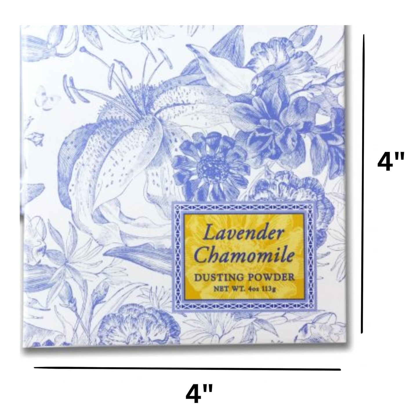 Greenwich Bay Trading Company Lavender Chamomile Dusting Powder - 4 oz, Gentle Talc-Free Body Powder with Soothing Lavender & Chamomile, Ideal for All
