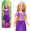 Mattel Disney Princess Toys, Rapunzel Fashion Doll, Sparkling Look with Blonde Hair, Blue Eyes & Tiara Accessory, Inspired by the Movie Tangled