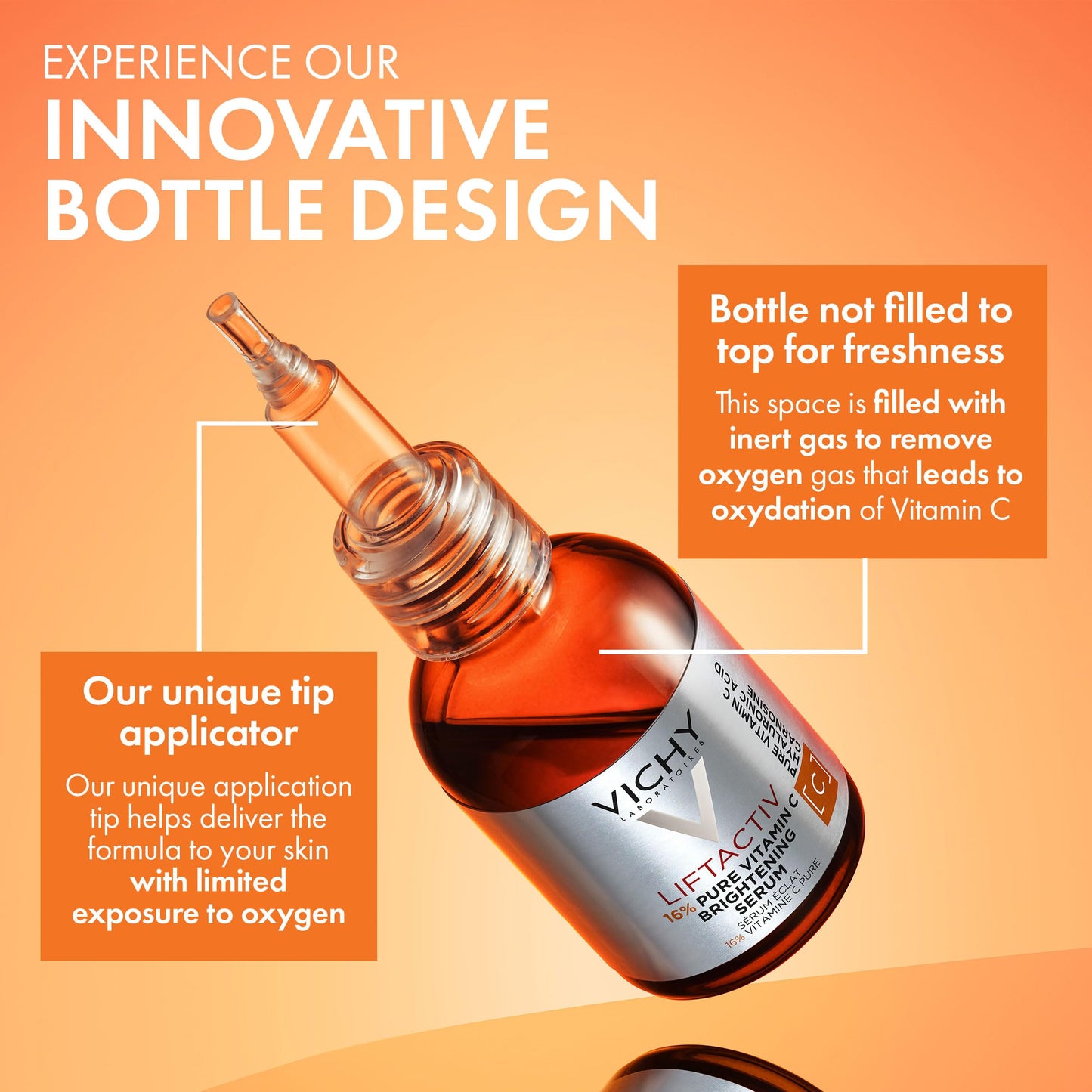 Vichy LiftActiv Vitamin C Serum For Face, Brightening Serum With 16% Pure Vitamin C + Hyaluronic Acid + Vitamin E, Improves Radiance & Firmness, Anti Beauty and Personal Care VICHY