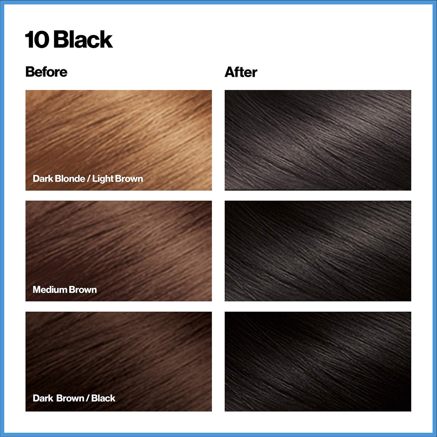 Revlon Permanent Hair Color, Permanent Hair Dye, Total Color with 100% Gray Coverage, Clean & Vegan, 10 Black, 10.2 Oz Beauty & Personal Care REVLON