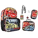 Disney Cars Taking The Lead Lightning McQueen Jackson Strom 17" Backpack Lunch Box 5pc Set