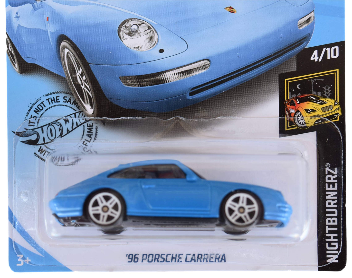Hot Wheels Nightburnerz 4/10 '96 Porsche Carrera 155/250, Blue