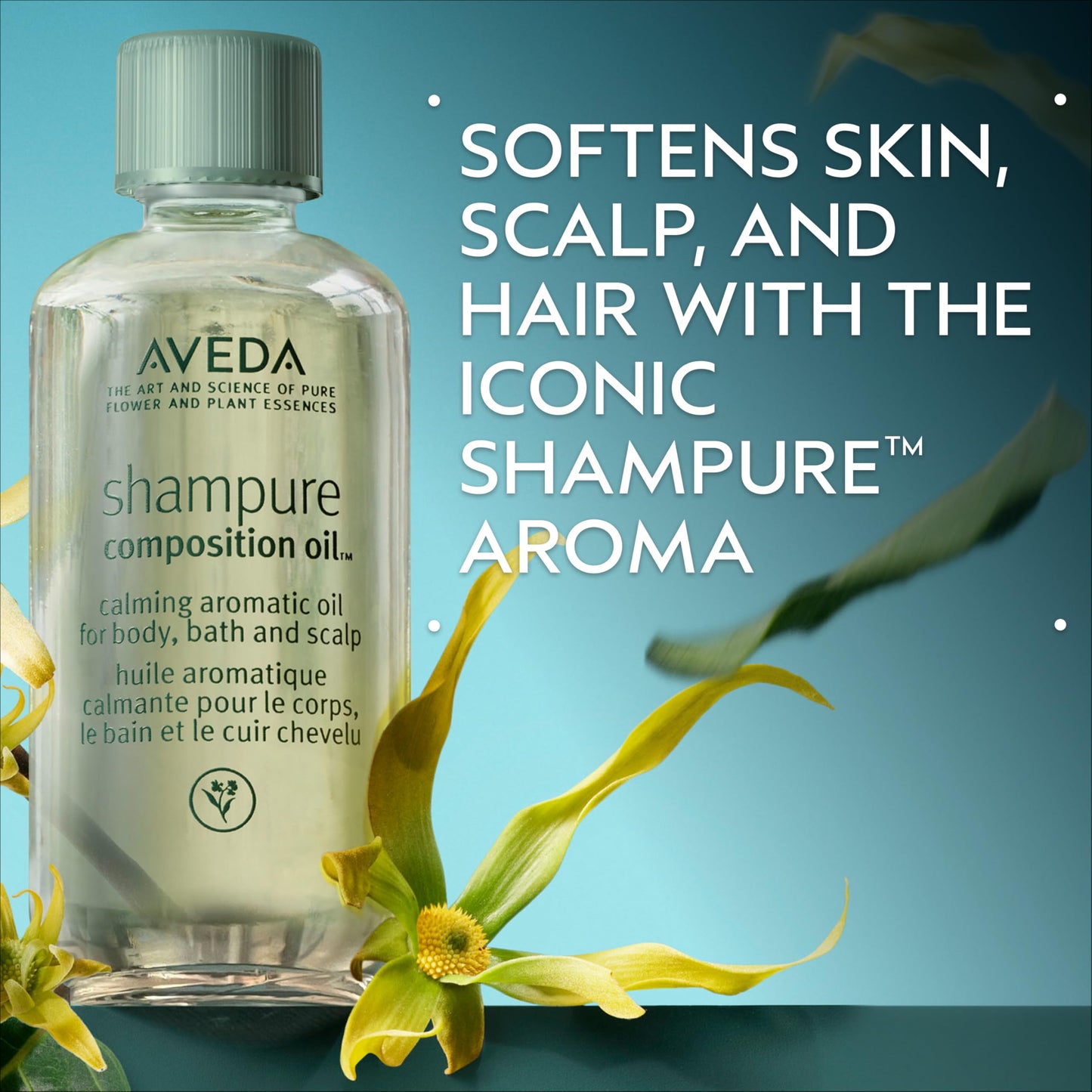 Aveda Shampure Composition Oil | Bath, Body & Scalp | with Meadowfoam Oil & Certified Organic Sunflower | Calming Aroma of Certified Organic Lavender
