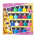 Townley Girl Disney Princess Belle 18 Piece Water-Based Nail Polish Set, Quick Dry and Peels-Off, Nail Paint Set for Girls, Perfect for Parties