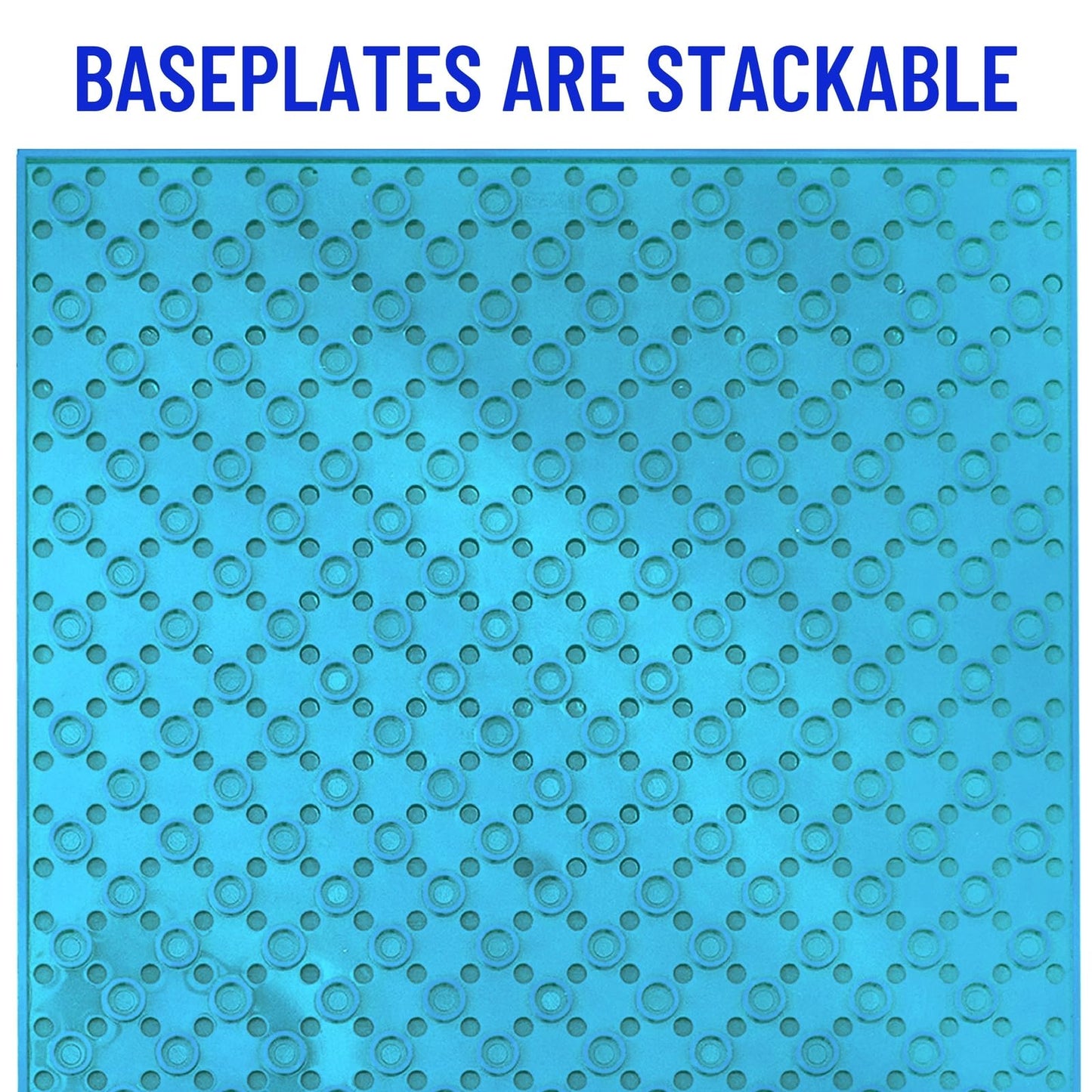 Strictly Briks 12pk Stackable Baseplates 6x6 – Compatible with Lego, 20x20 Stud Classic Building Plates, Double-Sided, 12 Nature Colors