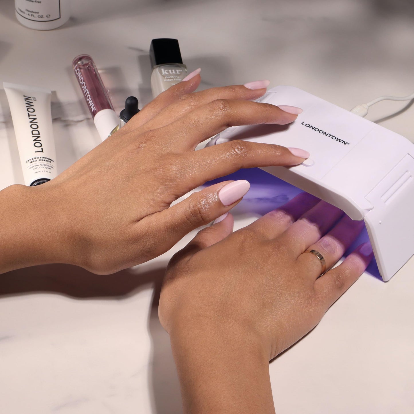LONDONTOWN Foldable UV/LED Gel Lamp - Portable Curing Mini Desk Light, Professional Travel Friendly Dryer Tool for At Home Manicures Beauty & Personal Care LONDONTOWN