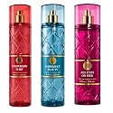 Bath & Body Works Fine Fragrance Mist Trio 3-Pack Imperfect Beauty + All Eyes On Her + Strawberry Flirt 8 oz Each Body Spray Set