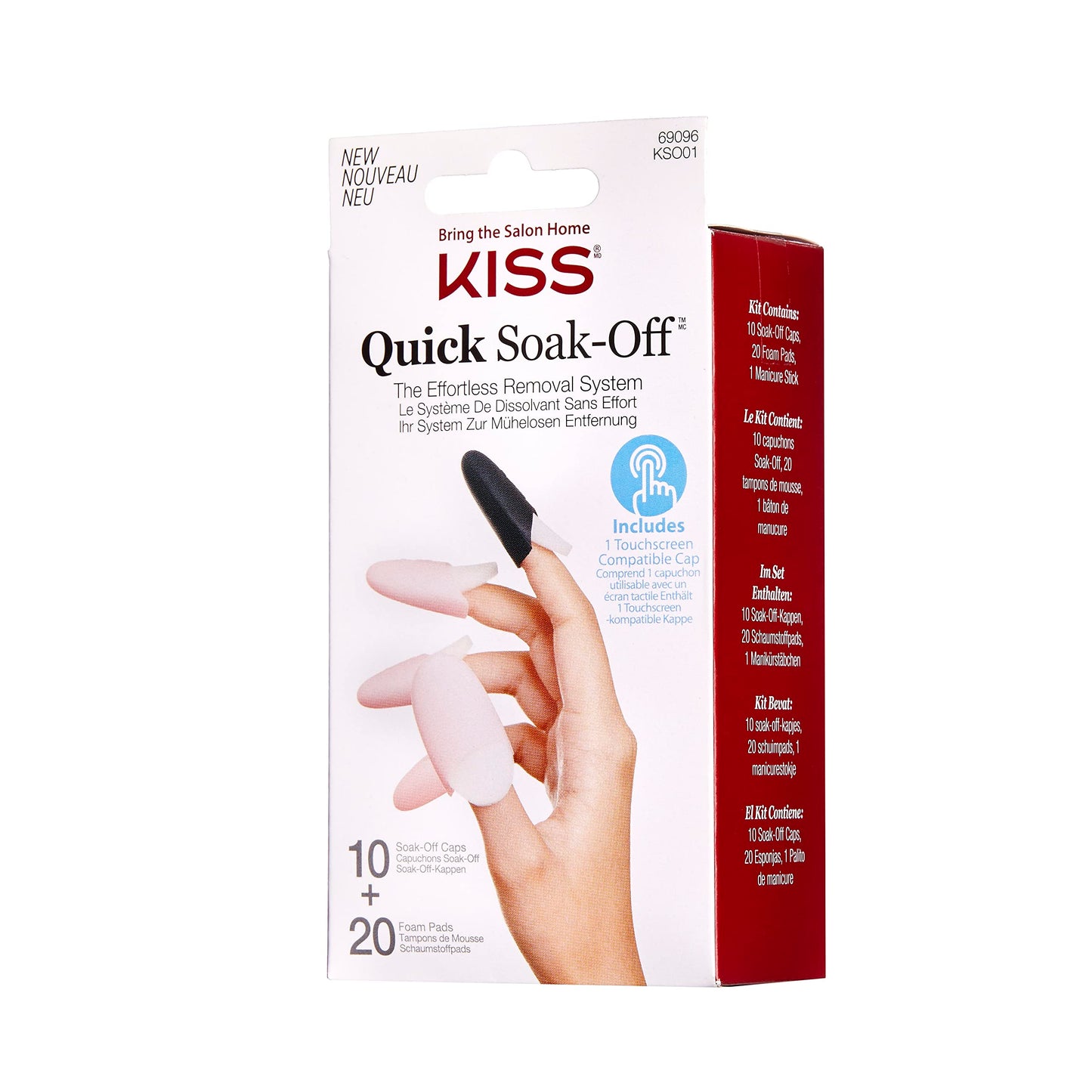 KISS Soak Off Remover Caps Beauty & Personal Care KISS