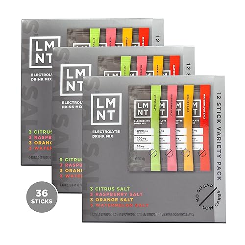 LMNT Zero Sugar Electrolytes - Variety Pack Bundle | Drink Mix | 36-Count