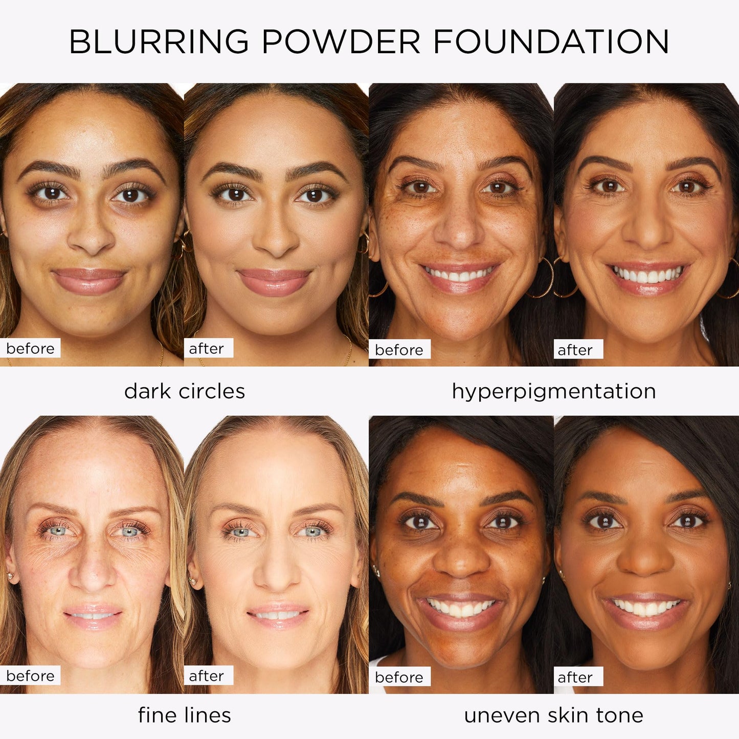 tarte Amazonian clay blurring powder foundation - Buildable Light-to-Medium Coverage, Natural Matte Longwear Finish, Blurs look of Pores, Vegan & Cruelty-Free, full size, 57N rich neutral