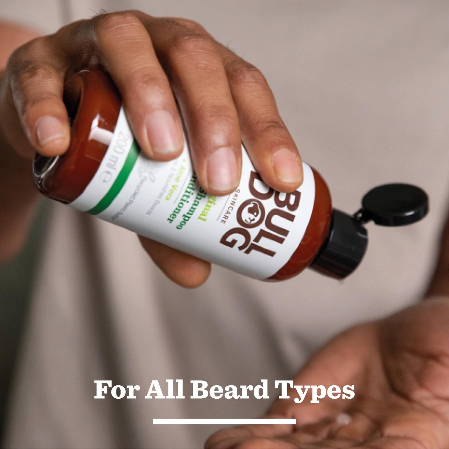 BULLDOG Skincare Original Beard Shampoo & Conditioner, Men's Grooming, Beard Moisturiser for Softer, Supple Beards, 200ml