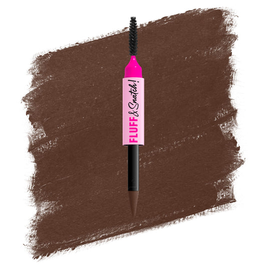 NYX PROFESSIONAL MAKEUP Fluff & Snatch Brow Powder Pen, Cream To Powder Eyebrow Pen For Soft, Defined Brows, Smudge and Transfer-Resistant Formula