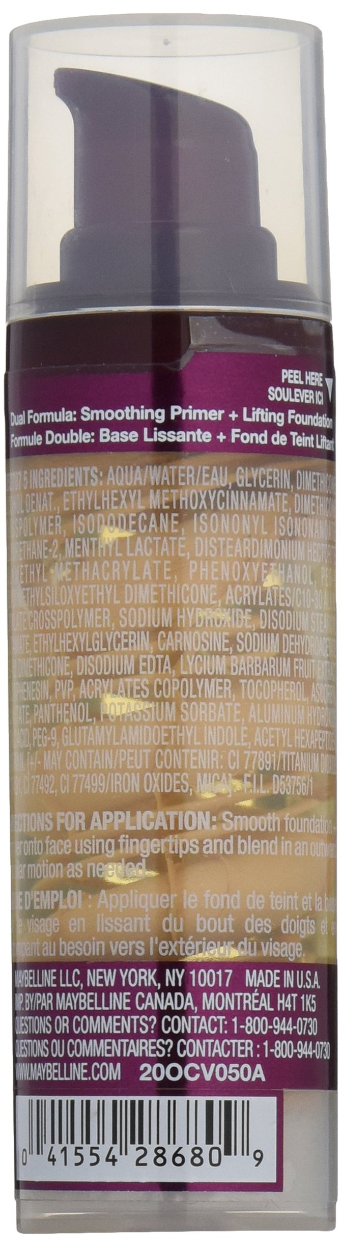 Maybelline New York Instant Age Rewind The Lifter Makeup, Classic Ivory, 1 Fluid Ounce
