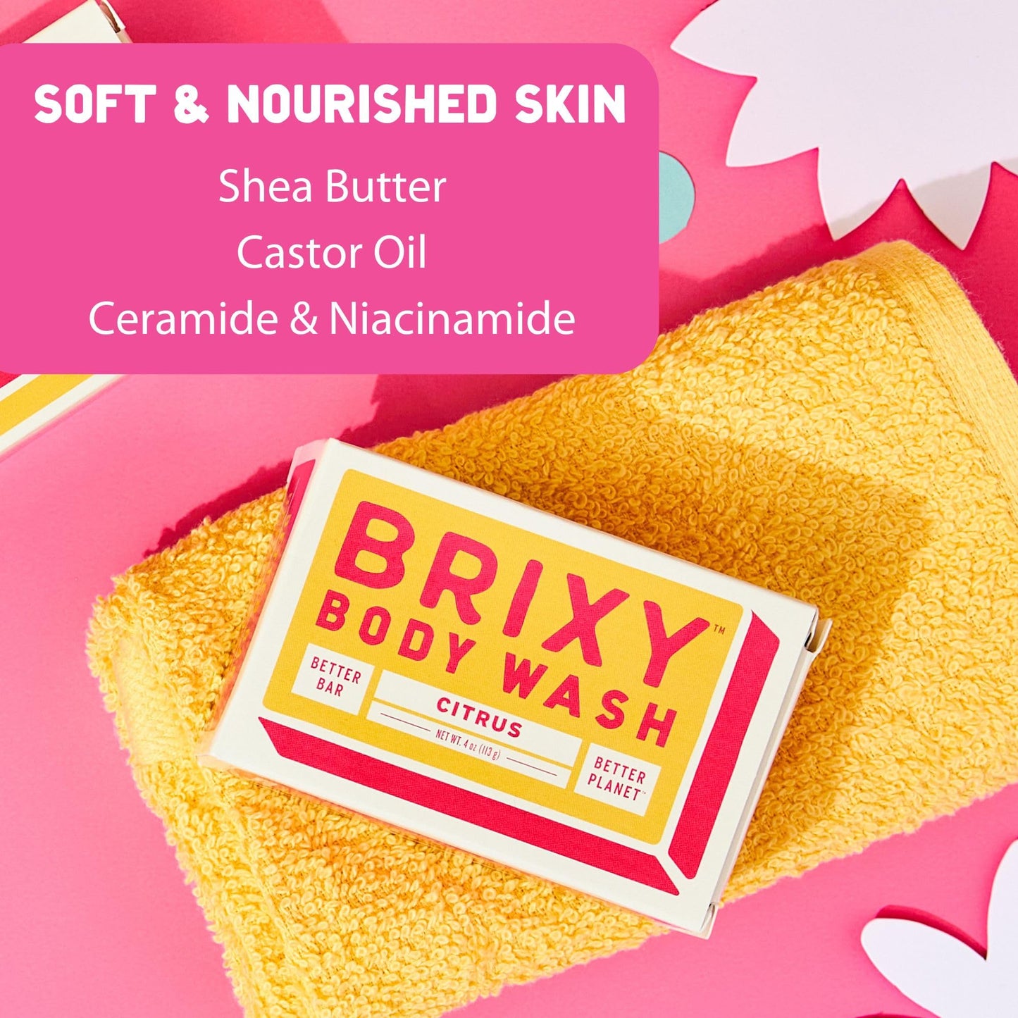 Brixy, Body Wash Bar Citrus, 4 Ounce Beauty & Personal Care BRIXY