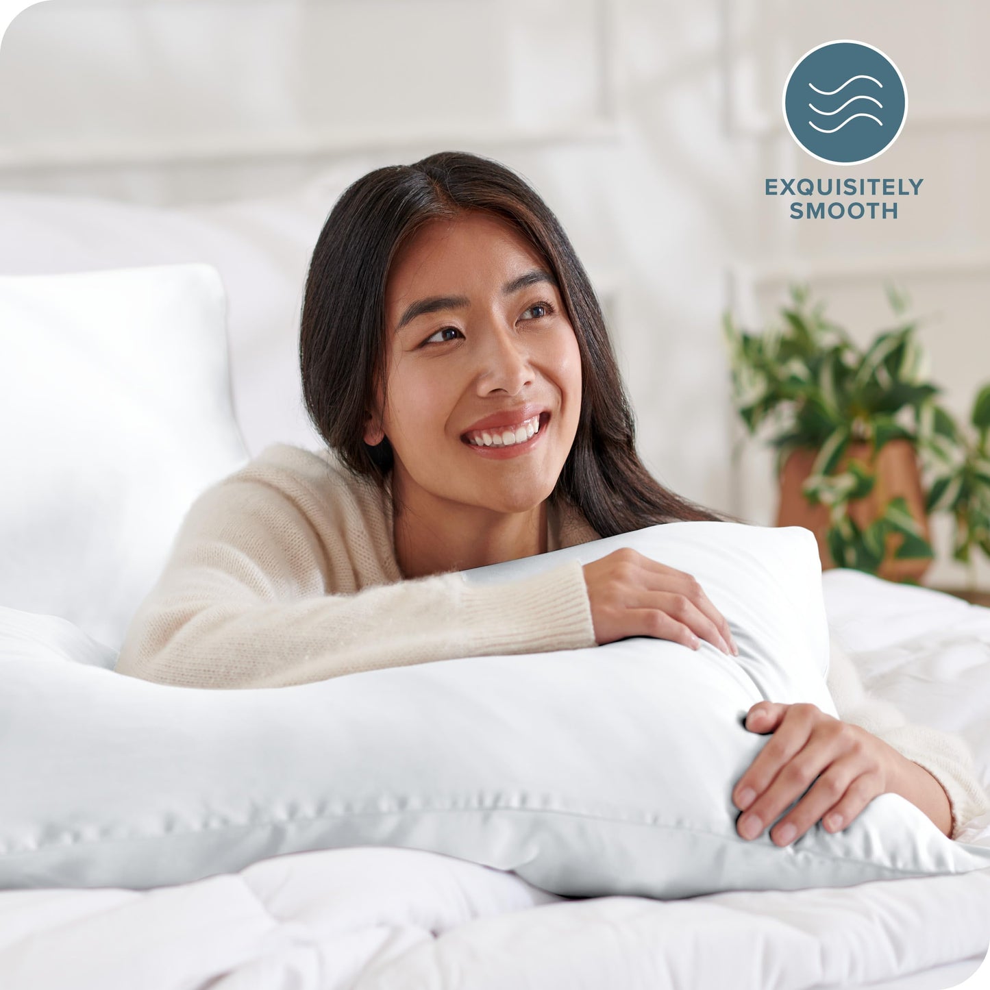 Bare Home Satin Pillowcases for Hair and Skin - 1 Body (20x54) - Luxury Pillowcases - Envelope Enclosure - Soft and Smooth Satin - Breathable -