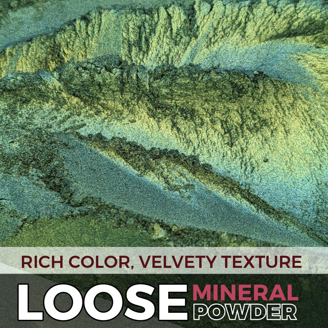Concrete Minerals MultiChrome Eyeshadow, Intense Color Shifting, Longer-Lasting With No Creasing, 100% Vegan and Cruelty Free, Handmade in USA, 1.5