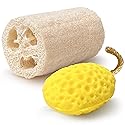 Serenelife Loofah and Sponge - Exfoliating Scrubber for Body Care in Bath Spa Shower, Remove Dead Skin, Great for Bathing and Scrubbing, Bathroom
