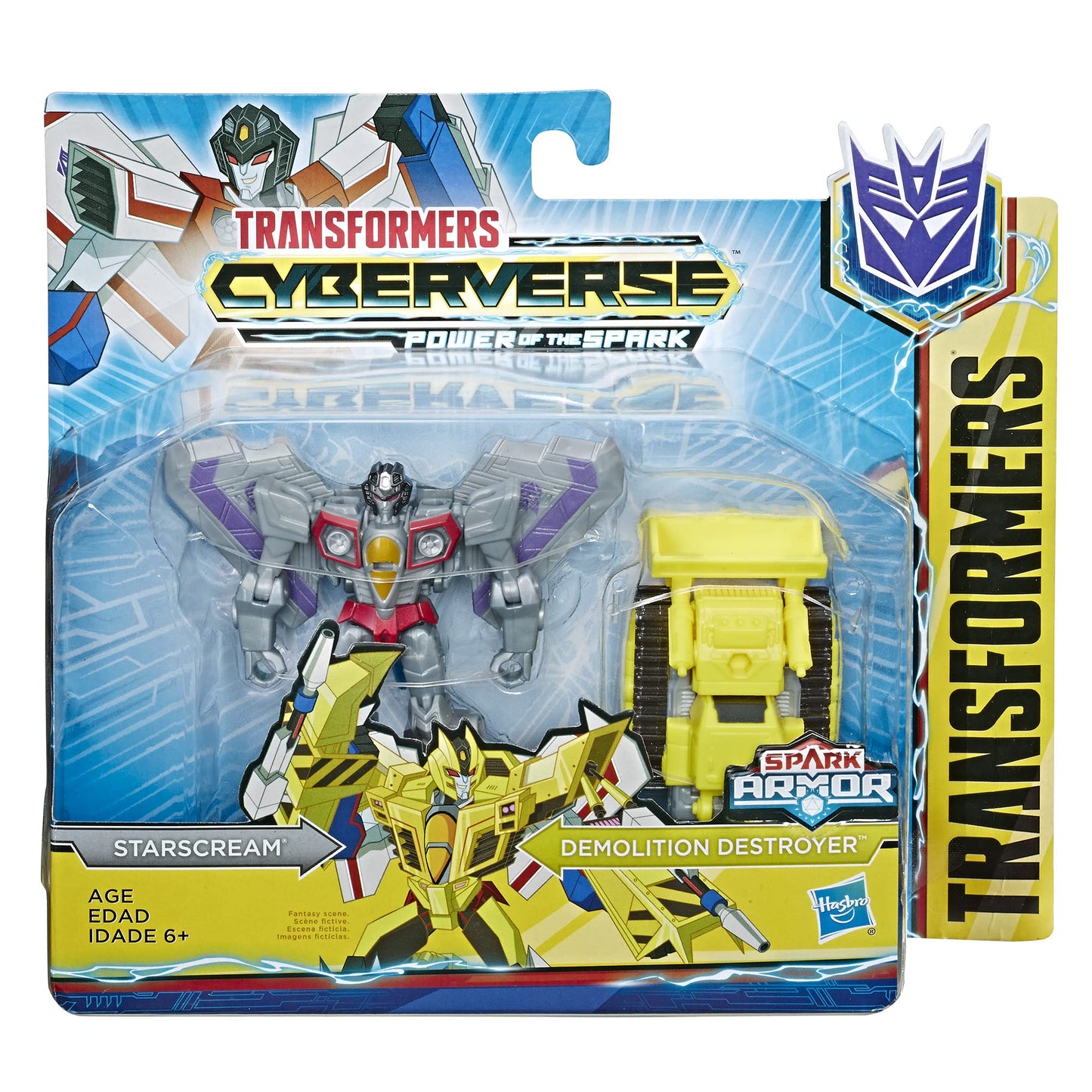 Transformers Tra Cyberverse Spark Armor Starscream, Brown/A