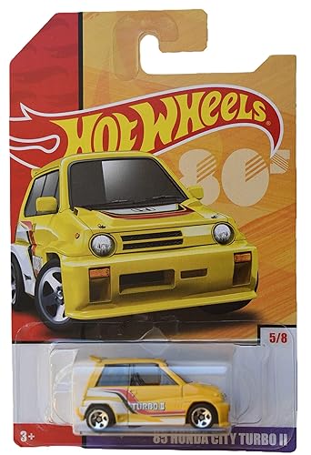 Hot Wheels 1:64 Scale die cast Exclusive Heritage [Yellow] '85 Honda City Turbo II 5/8