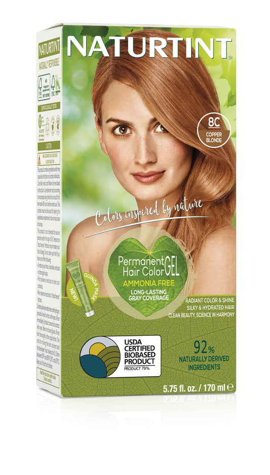 Naturtint 8C Copper Blonde Hair Color, 5.75 FZ