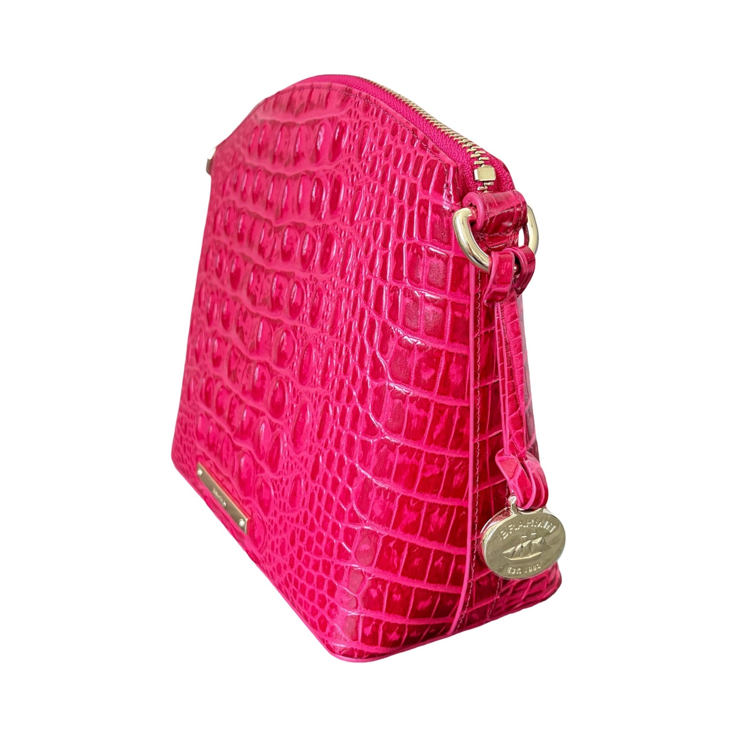 BRAHMIN Women's Mini Duxbury Genuine Leather Crossbody Shoulder Bag (Sweetheart Solid Melbourne)