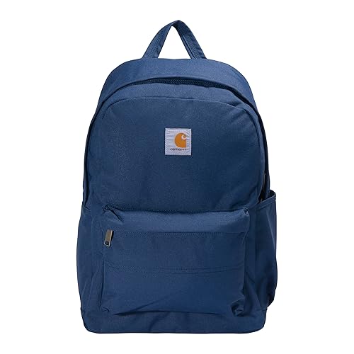 Carhartt 21L Classic Laptop Daypack, Durable Water-Resistant Pack with Laptop Sleeve, Containts PFAS, Blue