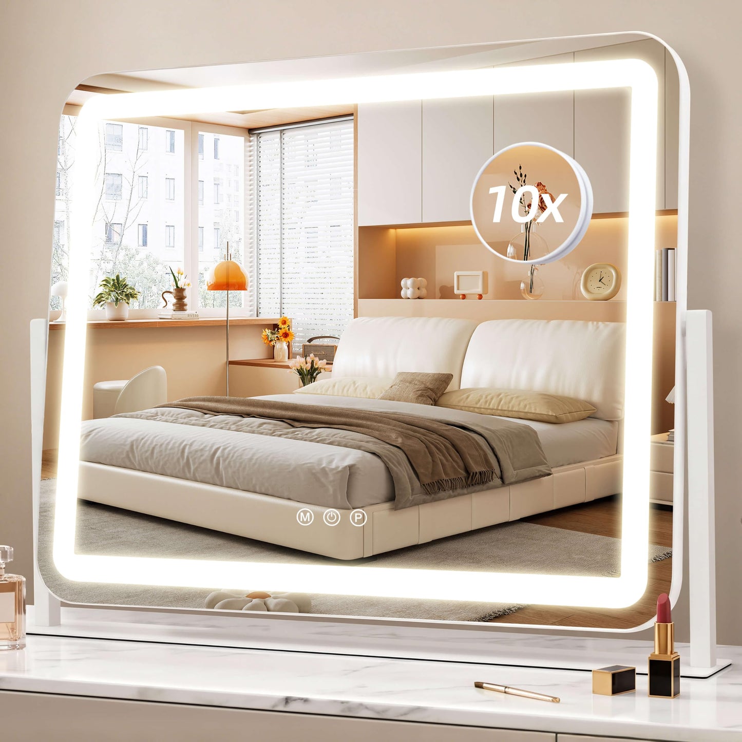 Shinerva Vanity Mirror with Lights, 22"×17" LED Makeup Mirror Beauty and Personal Care Shinerva Default Title