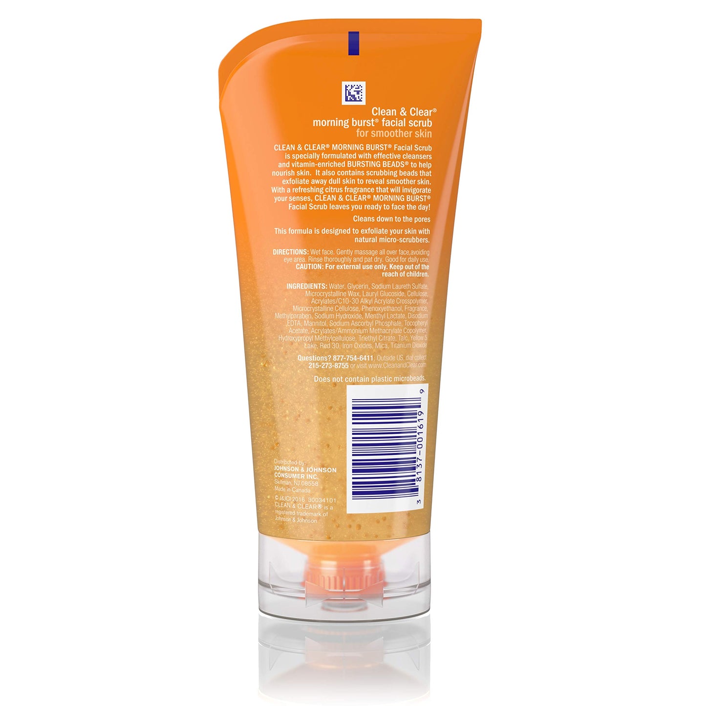 Clean & Clear Morning Burst Facial Scrub For All Skin Types, 5 Fl. Oz.