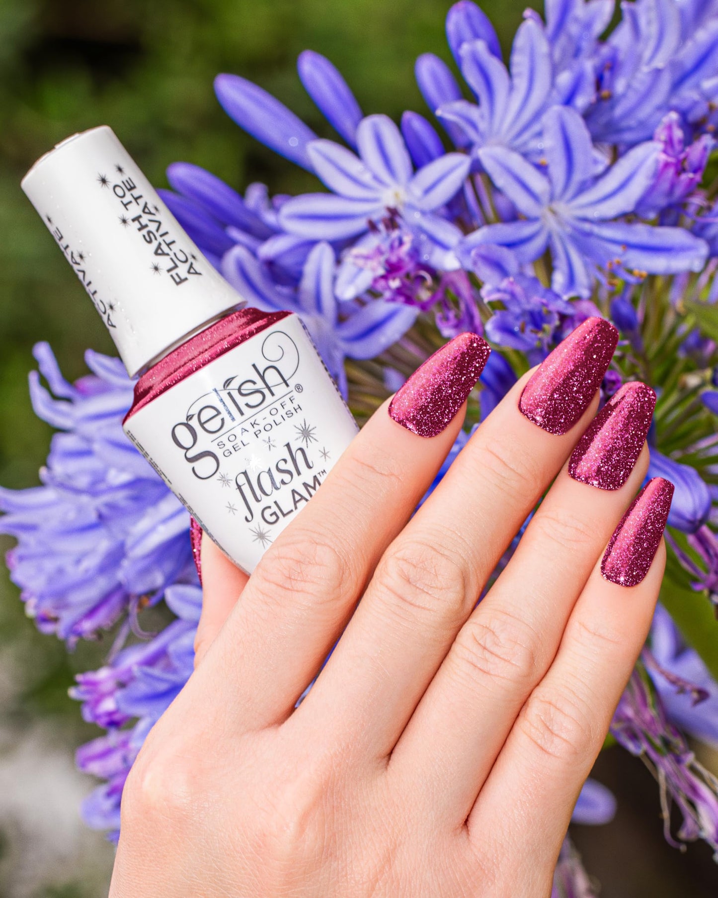 Gelish Flash Glam Sparkling Glitter Gel Polish - Mesmerized By You, 15mL Beauty & Personal Care Gelish
