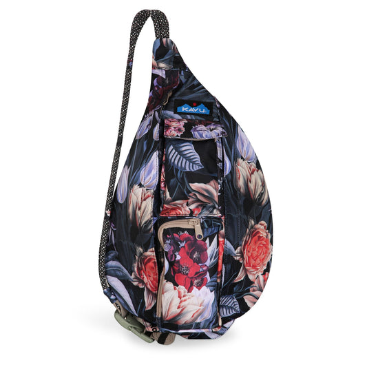 KAVU Mini Rope Sling Pack with Adjustable Rope Shoulder Strap, Winter Bliss