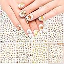 Adurself 1000+ Patterns Autumn Nail Art Decals Fall 3D Nail Self-Adhesive Stickers Harvest Pumpkin Maple Leaves Sunflower Squirrel for Women Girls