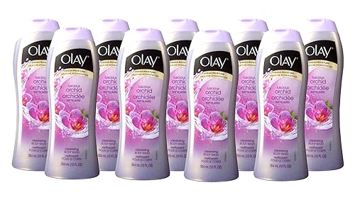 Olay Moisturizing Body Wash, Luscious Orchid, 12 Fluid Ounce, (Pack of 9)