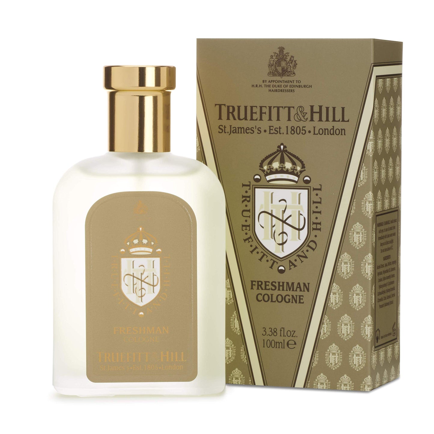 Truefitt & Hill Luxury Cologne - Freshman - Premium Long-Lasting Citrus and Bergamot Men's Fragrance Presented in a Beautifully Etched Traditional