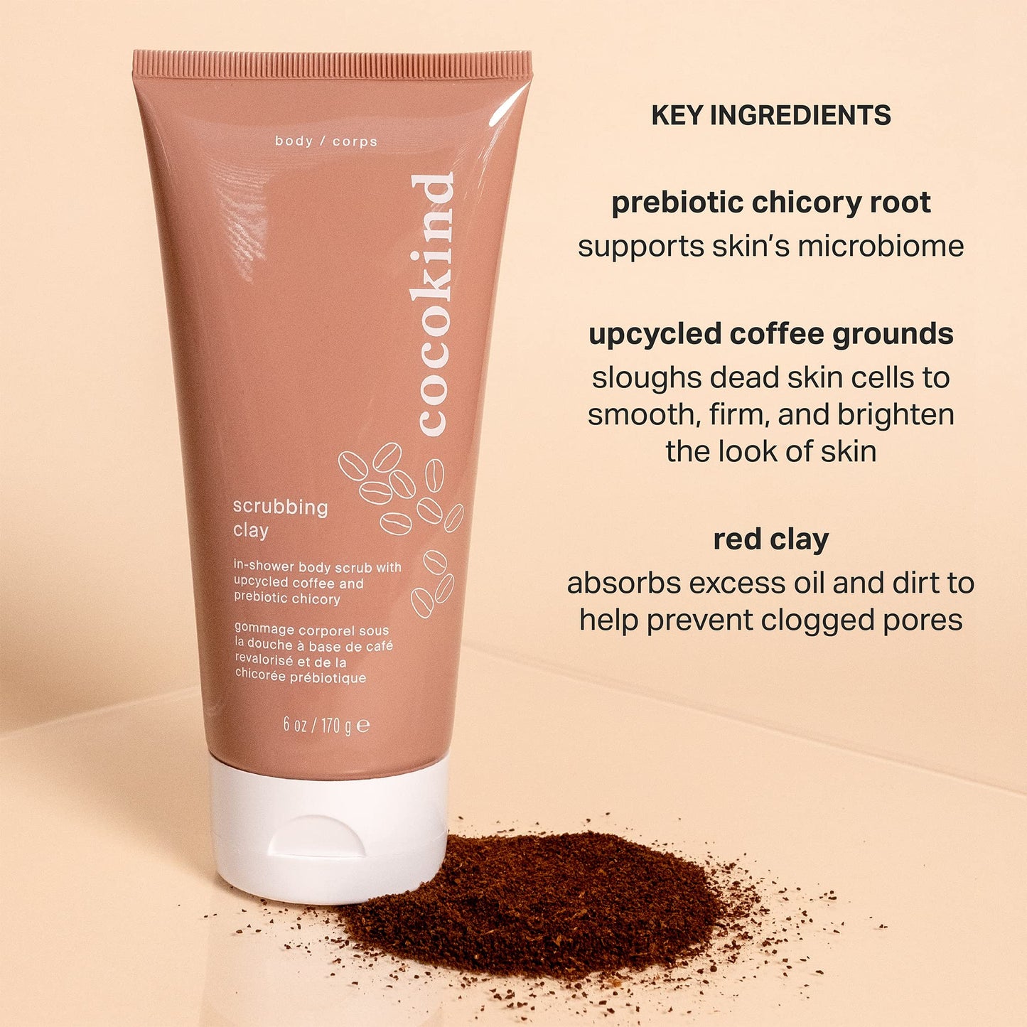 Cocokind Coffee Body Scrub and Exfoliator, Brightening Body Wash