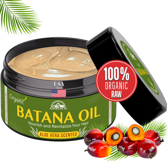 ANGELYCIA Batana Oil For Hair Growth | 100% Organic Raw Batana | Dr. Sebi Batana Oil from Honduras | Nourish Strengthen Prevent Hair Loss | All Hair
