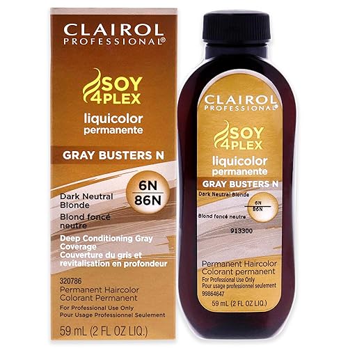 Clairol Professional Permanent Liquicolor, 6n Dark Neutral Blonde, 2 Fl Oz - Packaging May Vary