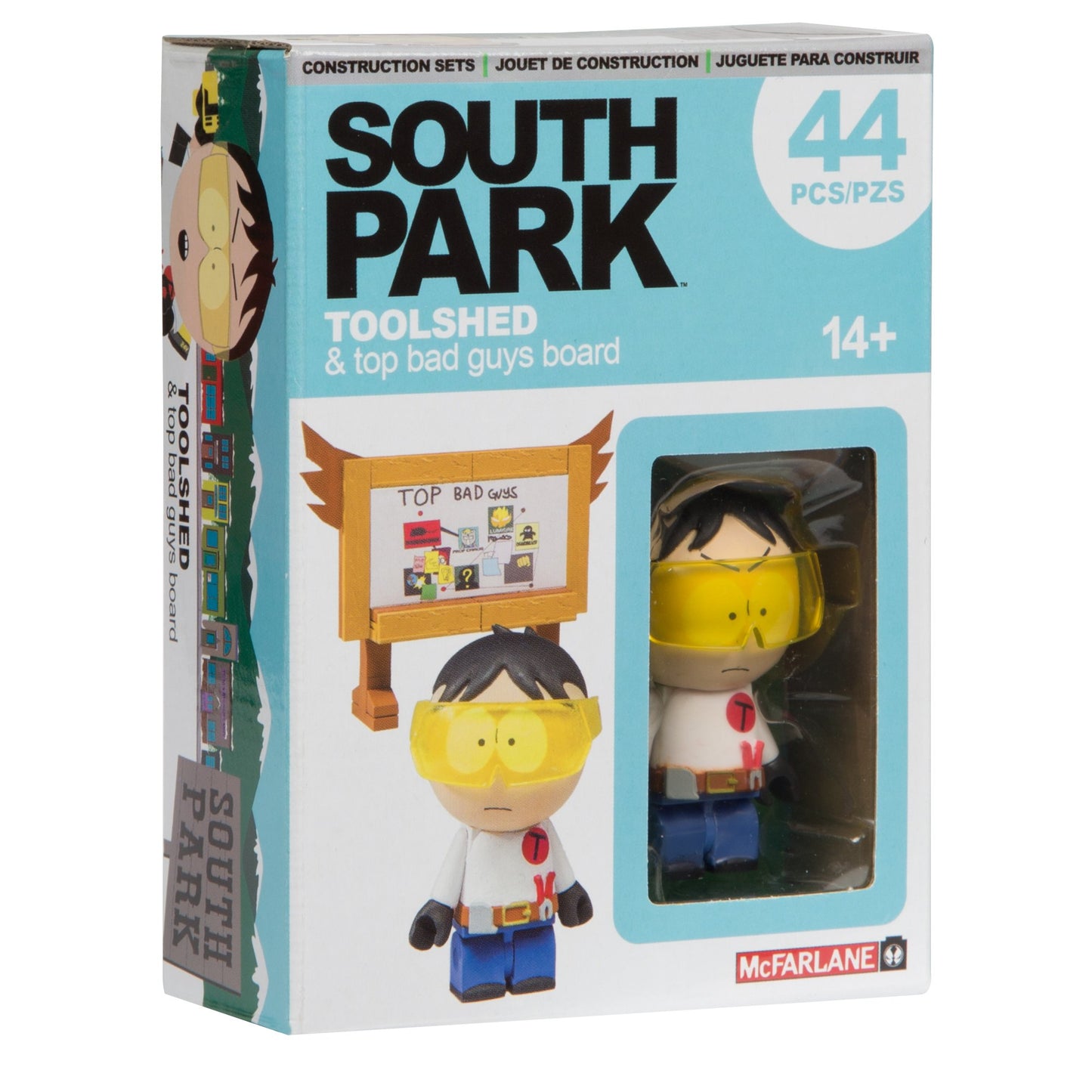 McFarlane Toys South Park Toolshed Stan with Top Bad Guys Board Micro Construction Set Playset