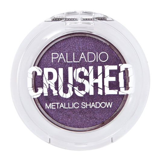 Palladio Crushed Metallic Eyeshadow, Nebula, Pressed Pigments for Highly Reflective Foil Finish, Cream Eyeshadow w/No Creasing, Amazing Color Depth