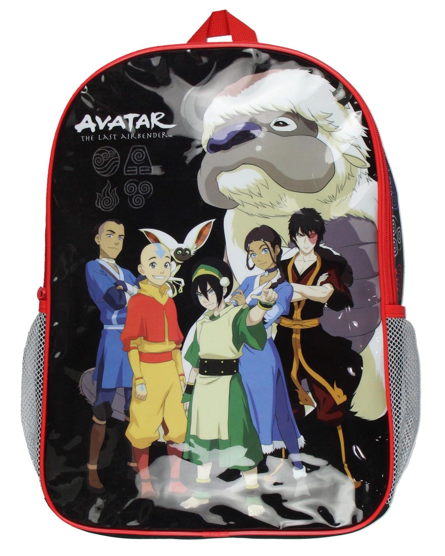 Avatar The Last Airbender Aang Zuko Katara Toph Appa Travel School 17" Backpack For Daily Use
