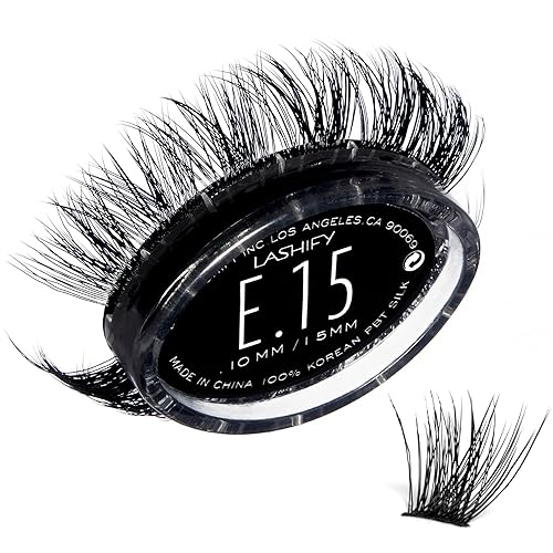 Lashify Extreme 15mm Gossamer DIY Eyelash Extensions Refill, Black, Easy False Lashes To Add Tremendous Volume