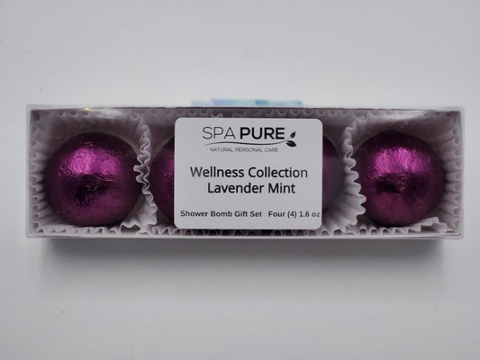 Spa Pure Lavender Mint Aromatherapy Shower Steamers Bombs - Shower Bombs with Essential Oils - Unisex Bath Melts - Self Care and Relaxation Shower…