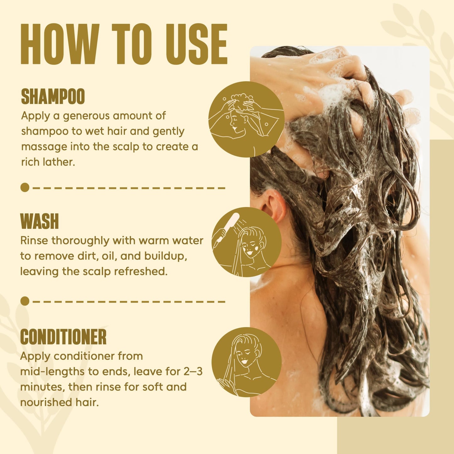 INFINA ESSENTIALS Rice Water Shampoo and Conditioner Set | 16 fl oz Each | with Batana Oil & Ginseng | Rice Shampoo for Repairing Damaged Hair |