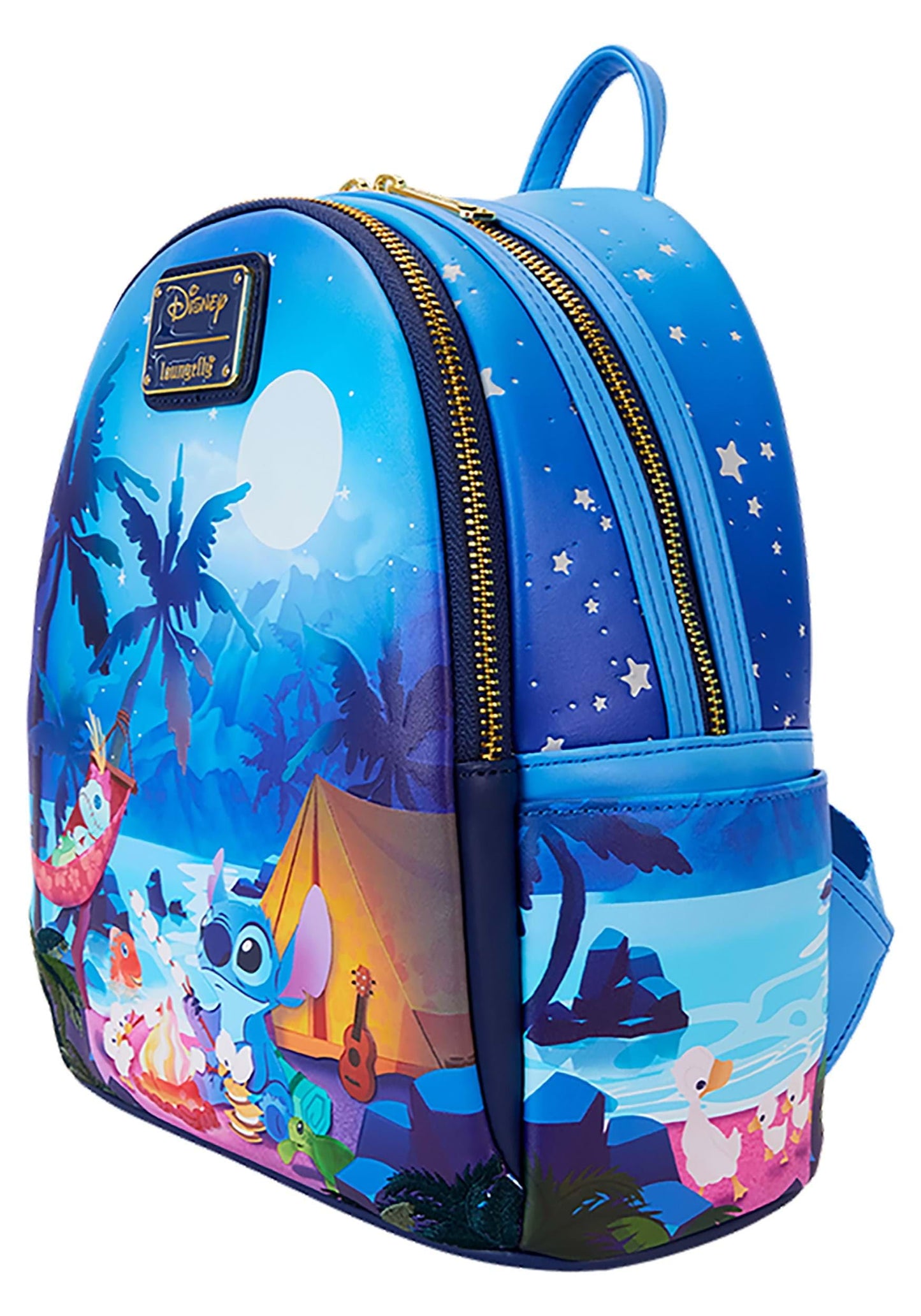 Loungefly Disney Stitch Camping Cuties Glow Mini Backpack | Lilo & Stitch Bags & Backpacks Standard