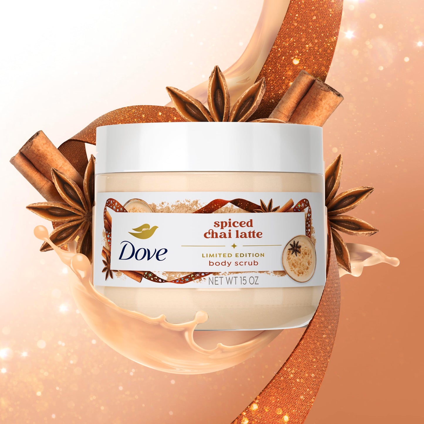 Dove Scrub Cinnamon Pumpkin Pie Exfoliates & Moisturizes Skin 15 OZ Beauty & Personal Care Dove