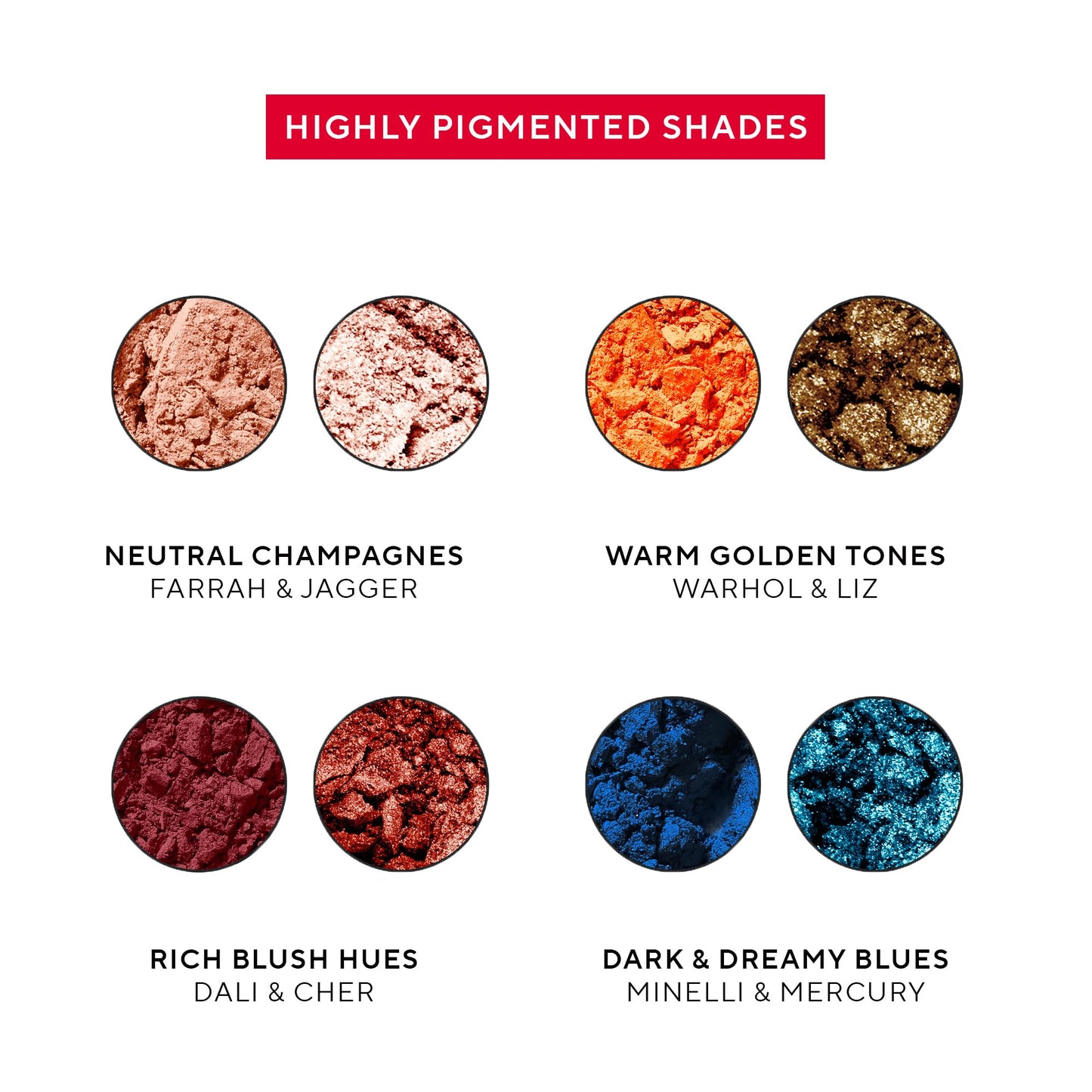 Mirabella Studio Makeup Eyeshadow Palette - Highly Pigmented Matte & Shimmer Shades. Long-Lasting - Professional-Grade Talc-Free, Gluten-Free…