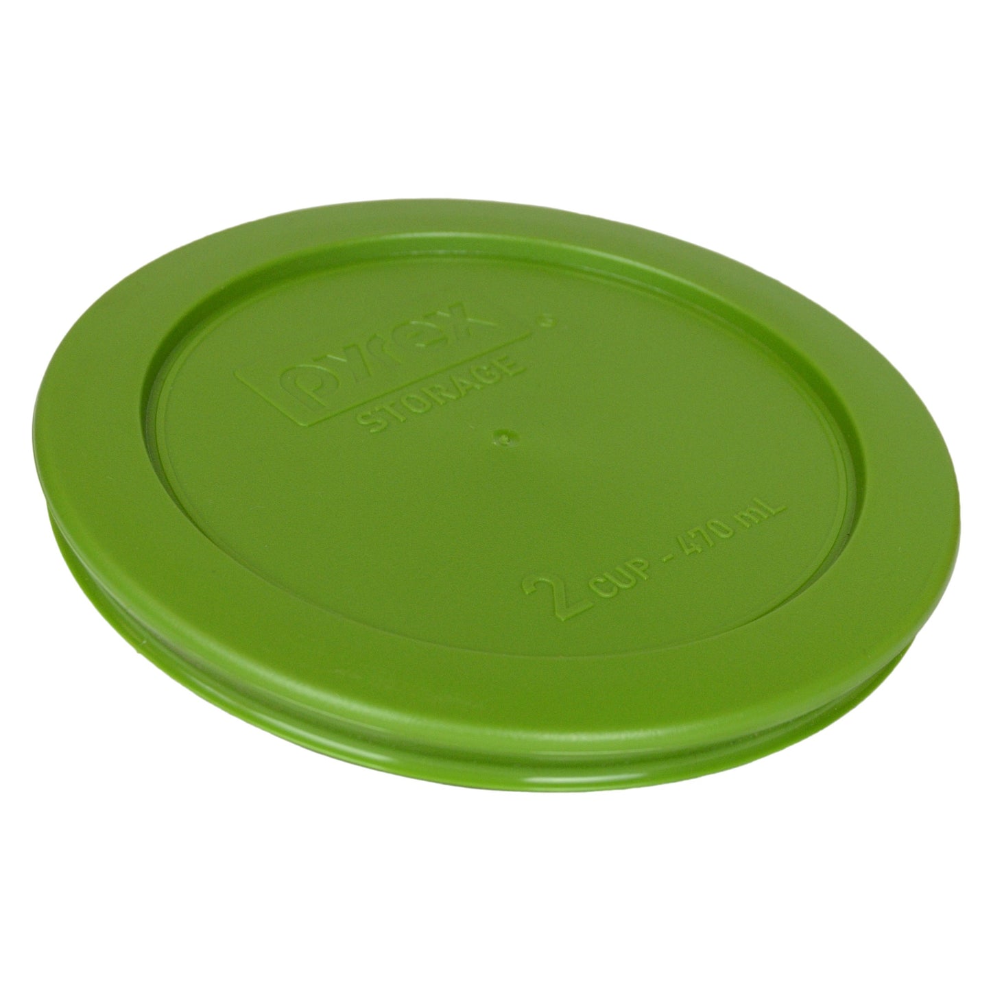 Pyrex 7200-PC 2-Cup Lawn Green Food Storage Replacement Lid (2-Pack) - Made in USA